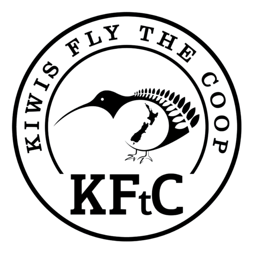 Kiwis Fly The Coop Logo